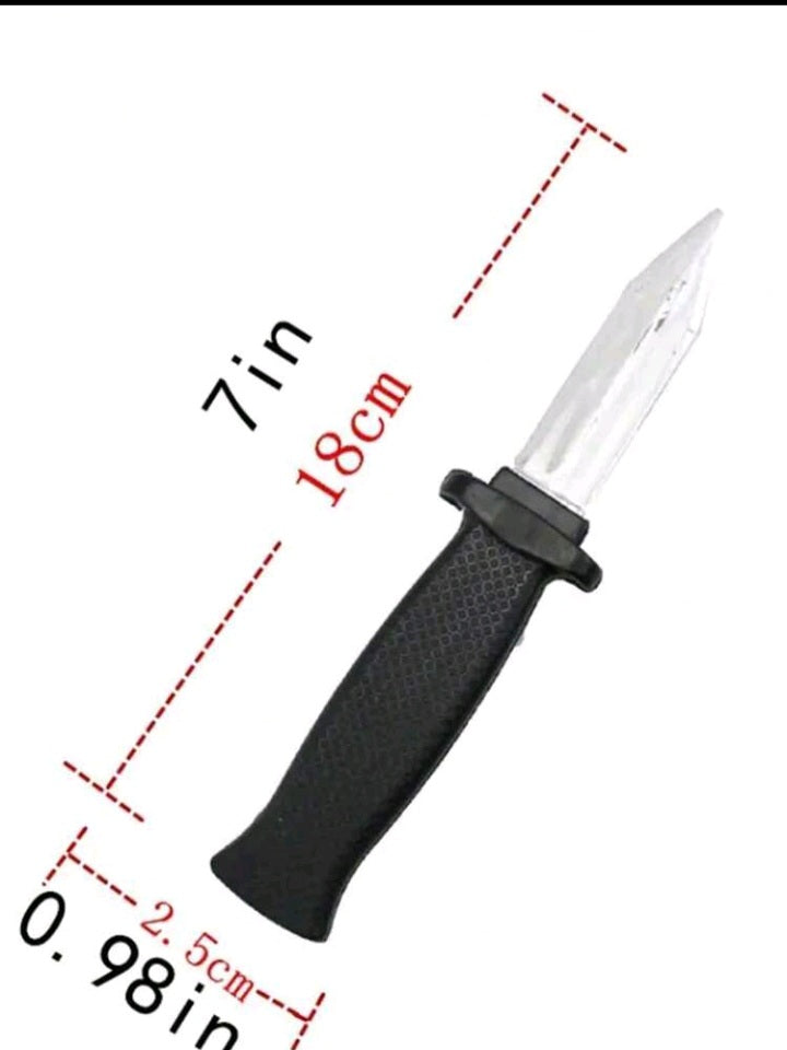 Retractable plastic knife